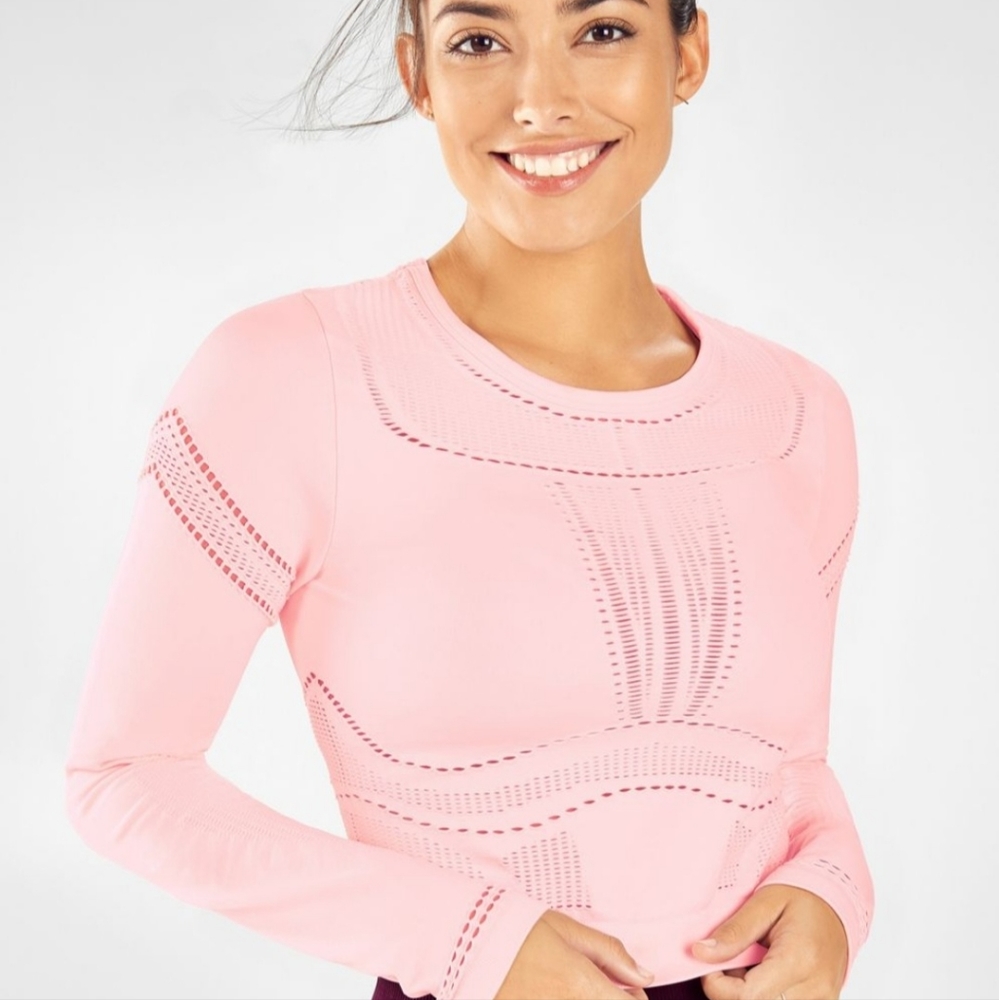 NWT Fabletics Jaymee Mesh Top